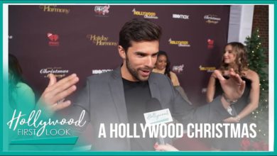A-HOLLYWOOD-CHRISTMAS-2022-Interviews-with-Jessika-Van-and-Josh-Swickard-at-the-LA-Premiere